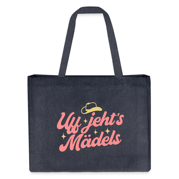 Uff jeht’s Mädels - Shopping Bag - midnight Blue