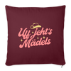Uff jeht’s Mädels - Sofakissen mit Füllung (45 x 45 cm) - Burgunderrot