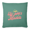 Uff jeht’s Mädels - Sofakissen mit Füllung (45 x 45 cm) - Tanngrün