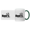 Remix. - Tasse zweifarbig - Weiß/Dunkelgrün