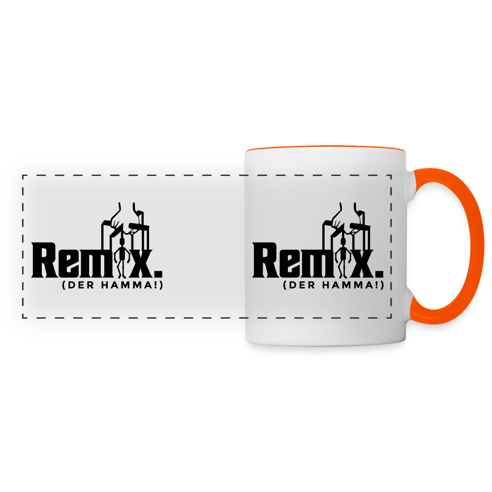 Remix. - Tasse zweifarbig - Weiß/Orange