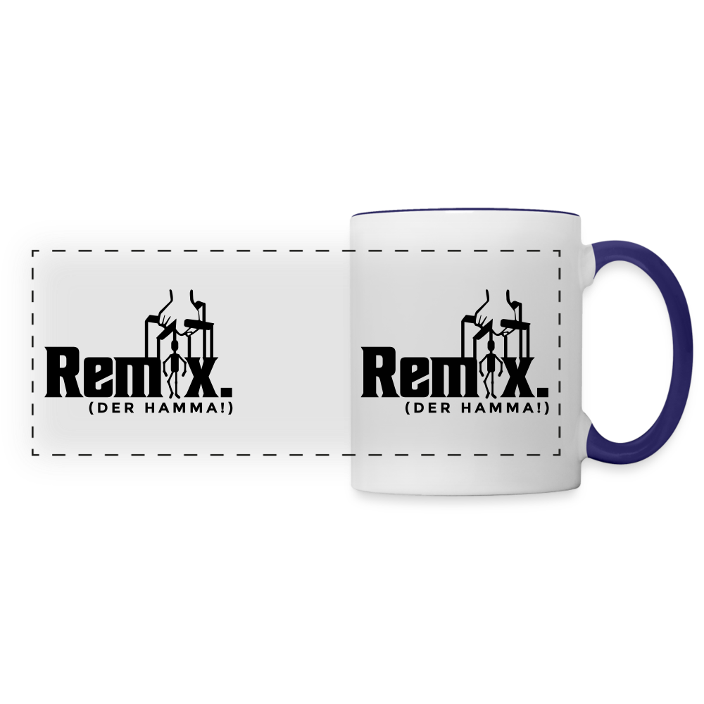 Remix. - Tasse zweifarbig - Weiß/Kobaltblau