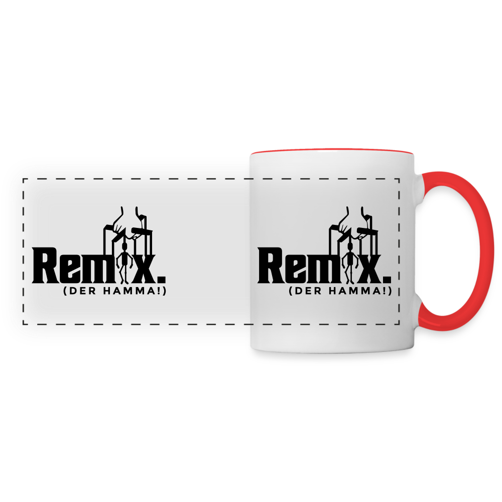Remix. - Tasse zweifarbig - Weiß/Rot