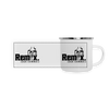 Remix. - Emaille Tasse - Weiß