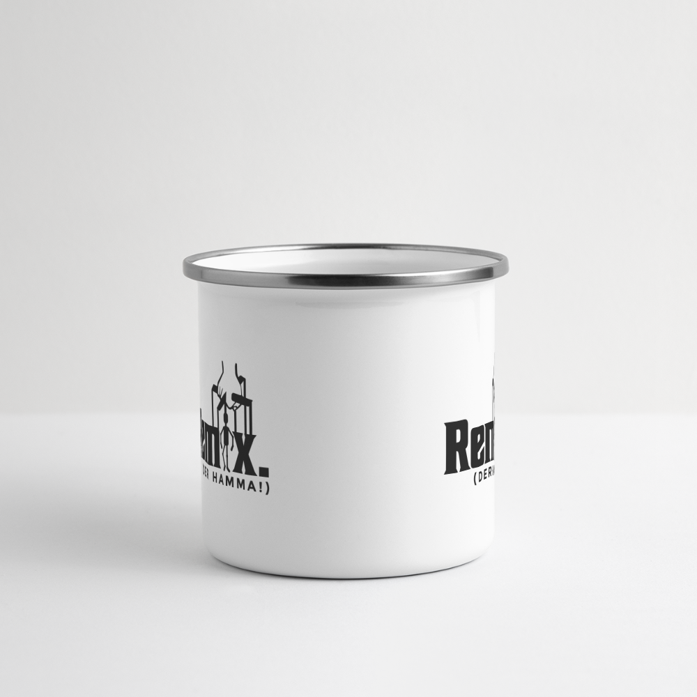 Remix. - Emaille Tasse - Weiß