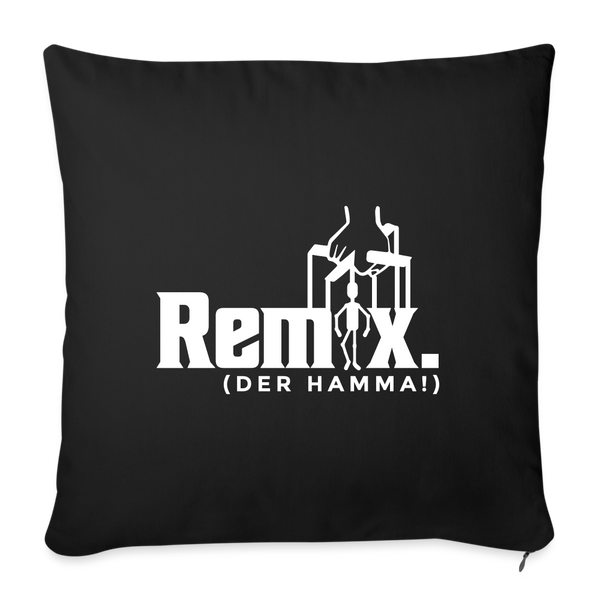 Remix. - Sofakissen mit Füllung (45 x 45 cm) - Schwarz