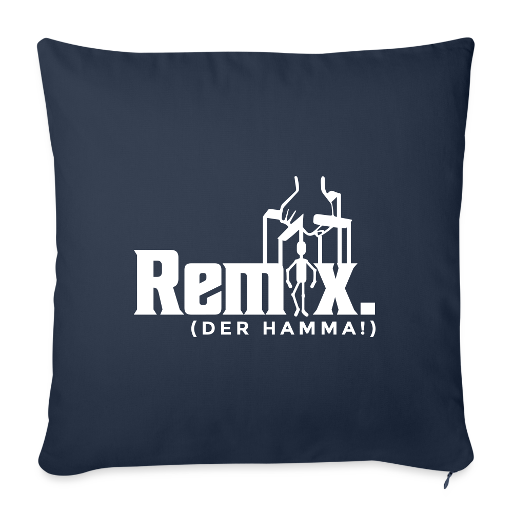 Remix. - Sofakissen mit Füllung (45 x 45 cm) - Navy