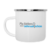 Ma kieken, dann sehn wa schon - Emaille Tasse