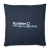Ma kieken, dann sehn wa schon - Sofakissen mit Füllung (45 x 45 cm) - Navy