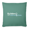 Ma kieken, dann sehn wa schon - Sofakissen mit Füllung (45 x 45 cm) - Tanngrün