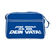 Janz jenau! Ick bin dein Vata! - Retro Tasche - Blau/Weiß