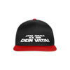 Janz jenau! Ick bin dein Vata! - Snapback Cap - Schwarz/Rot