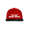 Janz jenau! Ick bin dein Vata! - Snapback Cap - Rot/Schwarz