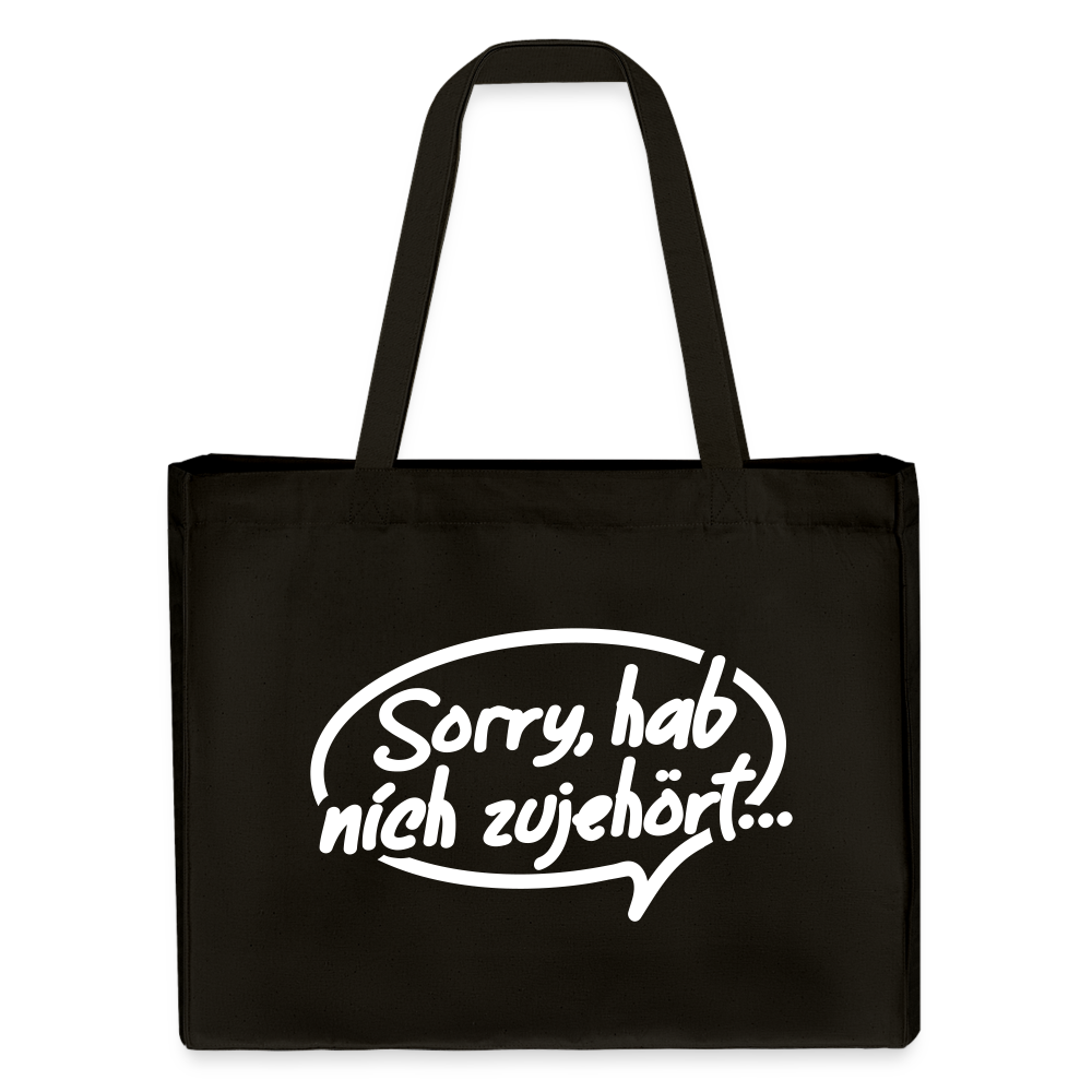 sorry, hab nich zujehört... - Shopping Bag - Schwarz