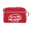 sorry, hab nich zujehört... - Retro Tasche - Rot/Weiß