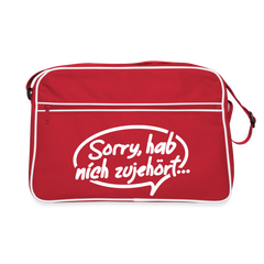 sorry, hab nich zujehört... - Retro Tasche
