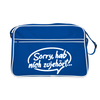 sorry, hab nich zujehört... - Retro Tasche - Blau/Weiß