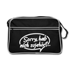 sorry, hab nich zujehört... - Retro Tasche - Schwarz/Weiß