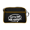 sorry, hab nich zujehört... - Retro Tasche - Schwarz/Gold