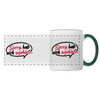 sorry, hab nich zujehört... - Tasse zweifarbig - Weiß/Dunkelgrün