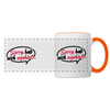 sorry, hab nich zujehört... - Tasse zweifarbig - Weiß/Orange