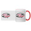 sorry, hab nich zujehört... - Tasse zweifarbig - Weiß/Rot