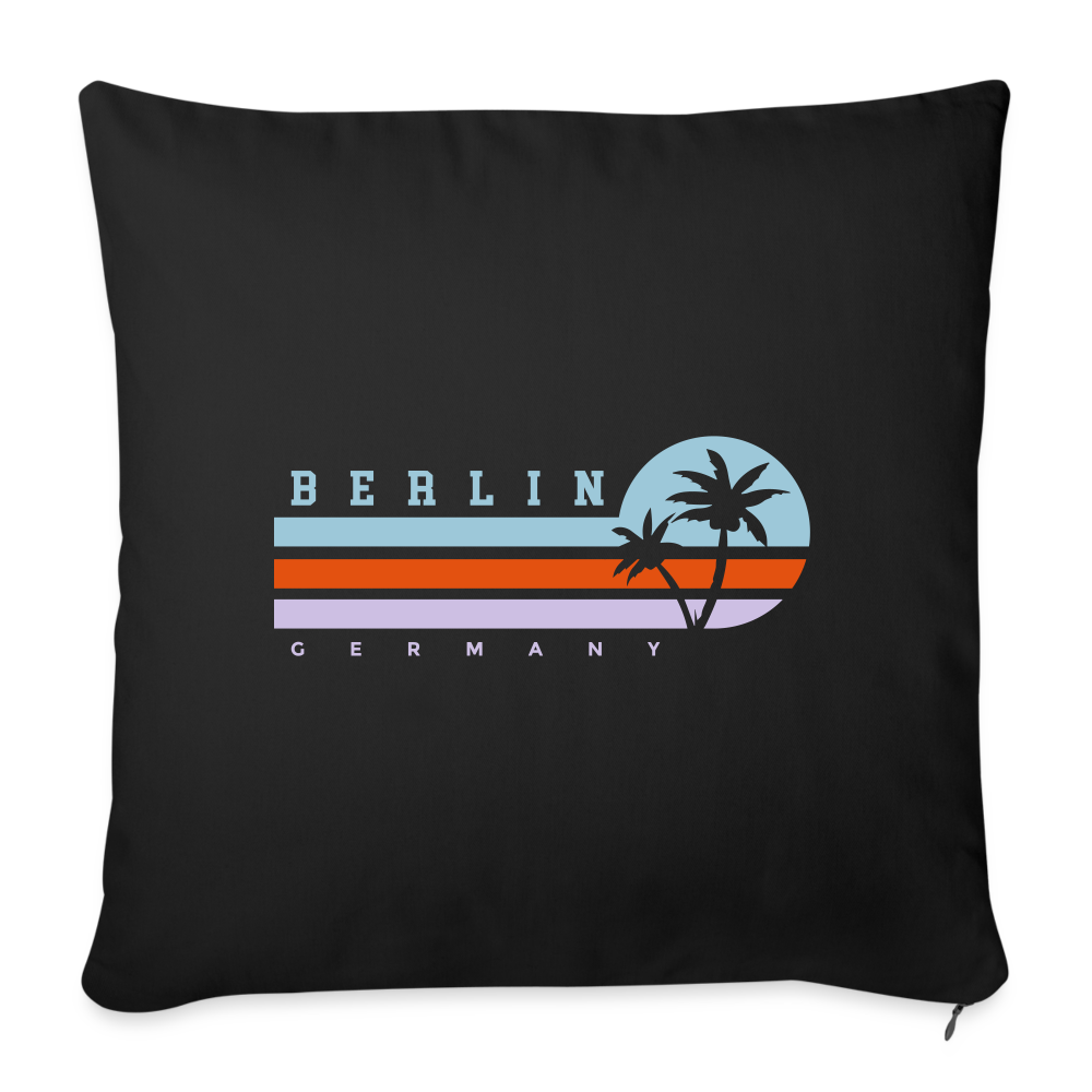 Berlin, Germany - Sofakissen mit Füllung (45 x 45 cm) - Schwarz