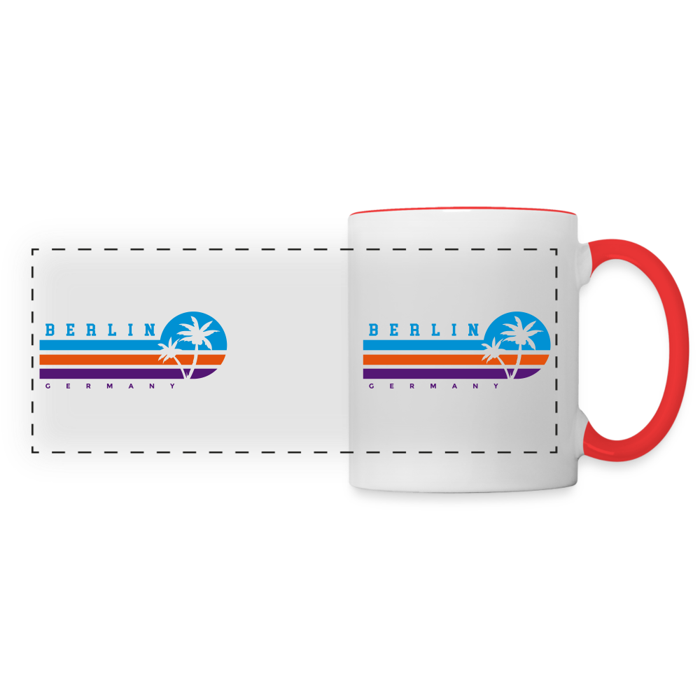 Berlin, Germany - Tasse zweifarbig - Weiß/Rot