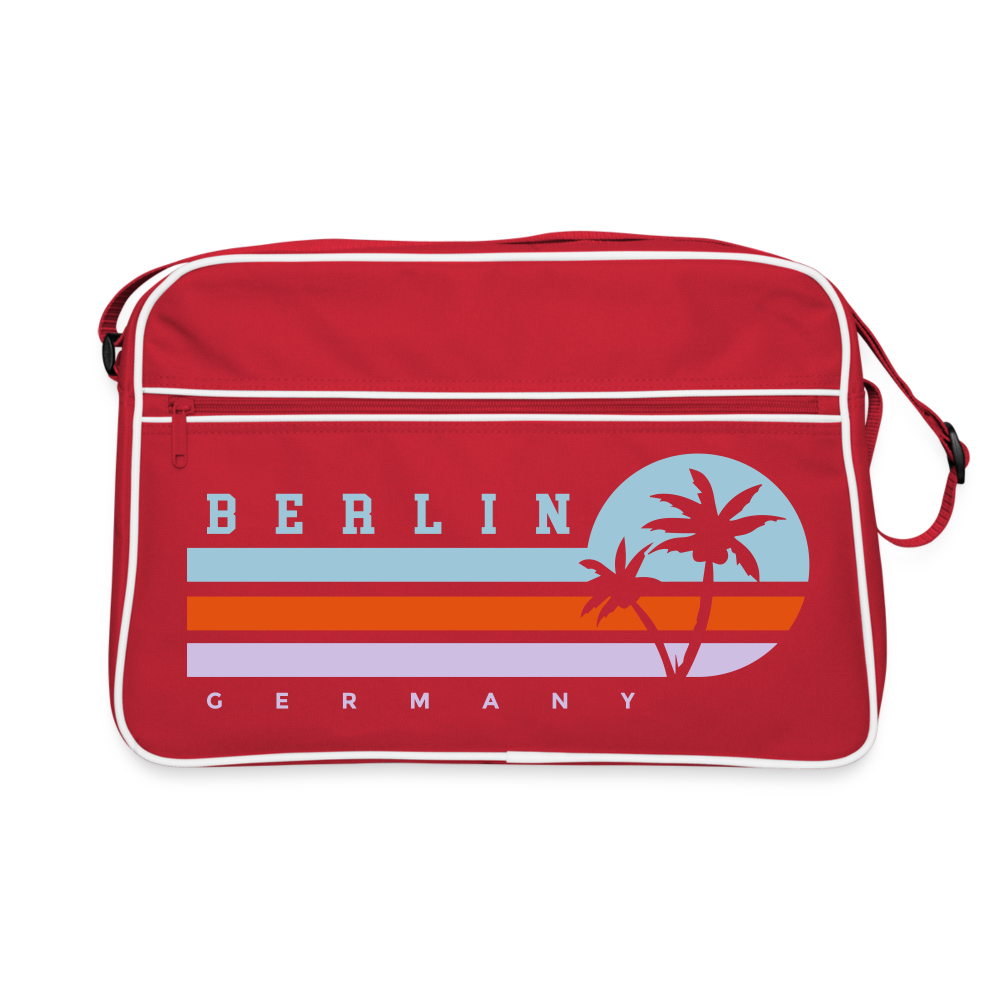 Berlin, Germany - Retro Tasche - Rot/Weiß