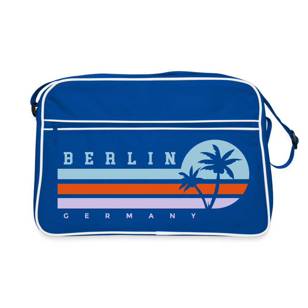 Berlin, Germany - Retro Tasche - Blau/Weiß