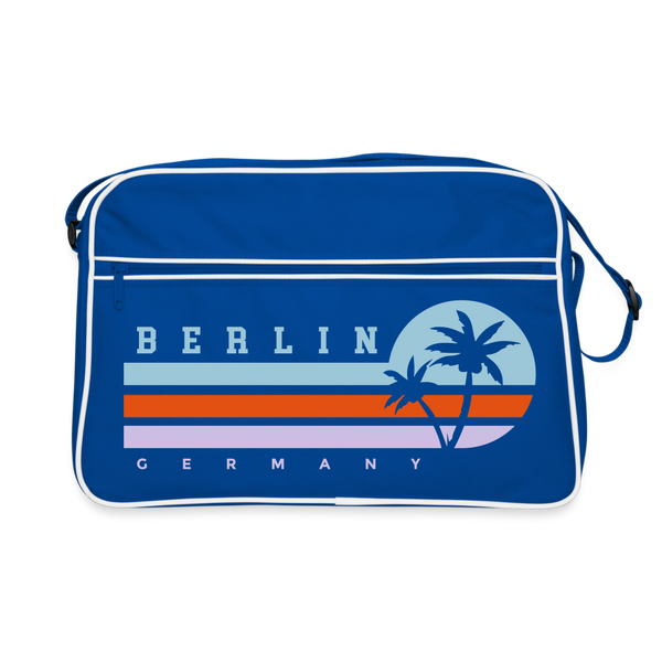 Berlin, Germany - Retro Tasche - Blau/Weiß
