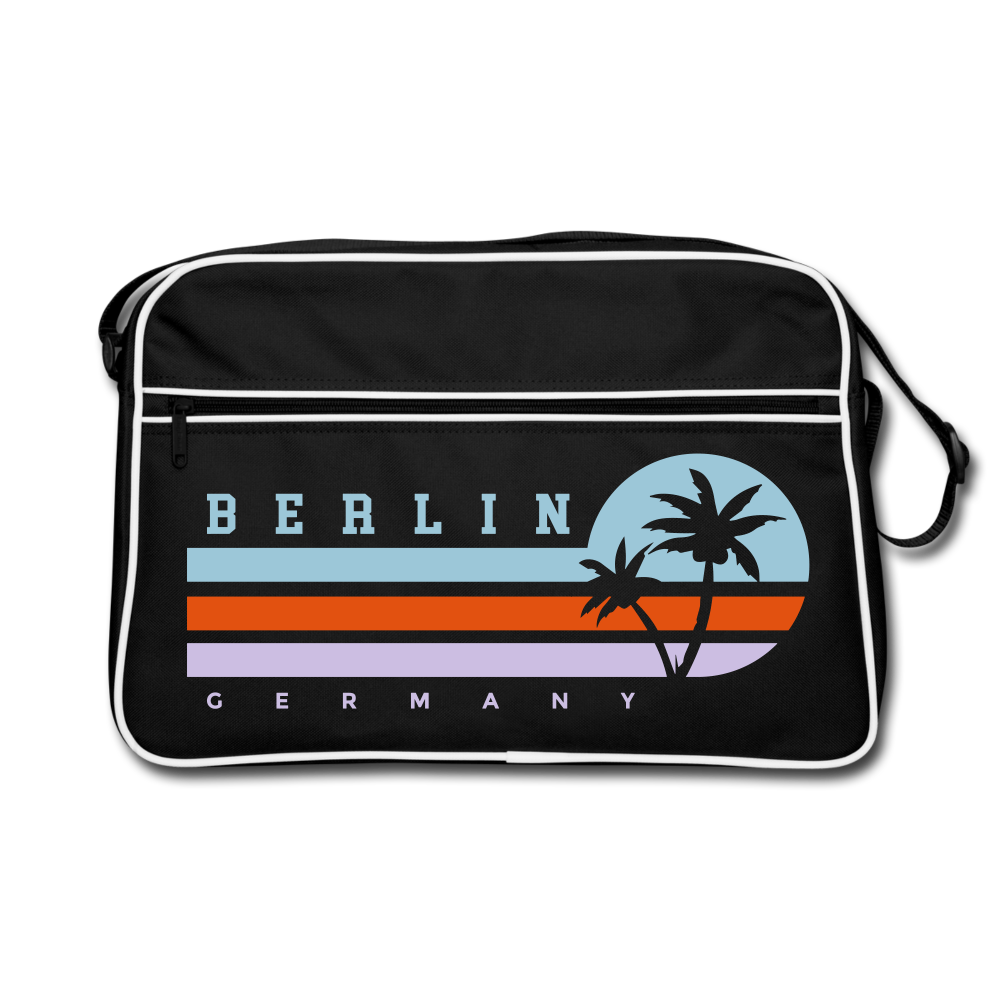 Berlin, Germany - Retro Tasche - Schwarz/Weiß