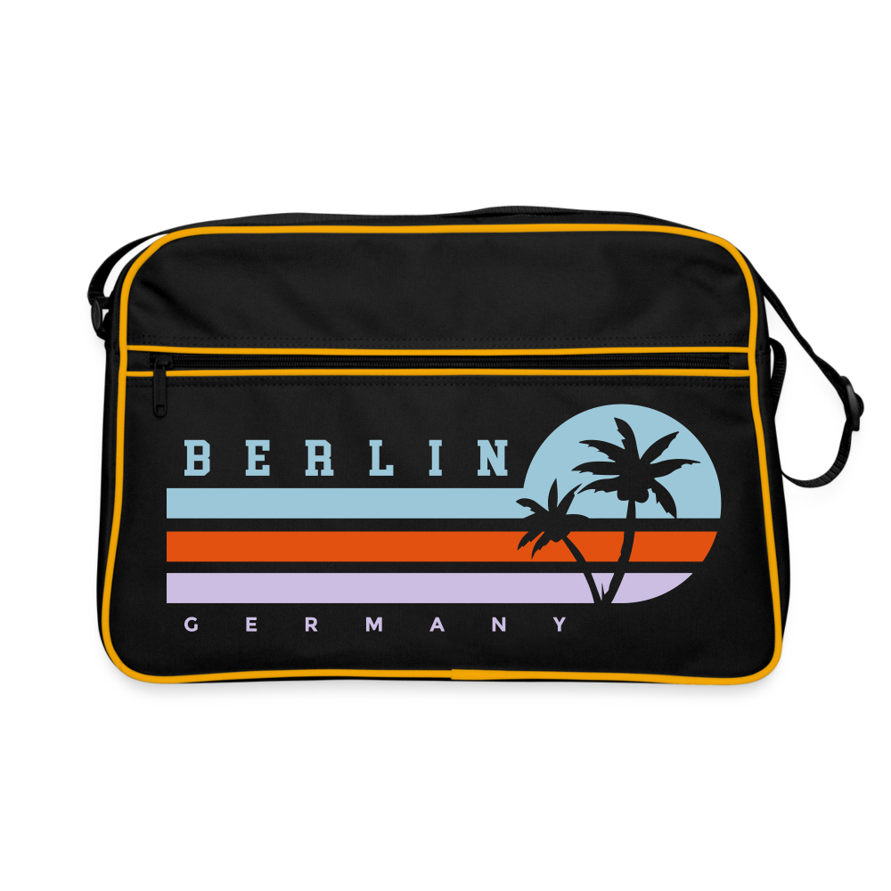 Berlin, Germany - Retro Tasche - Schwarz/Gold