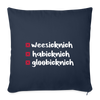 weesicknich, habicknich, gloobicknich - Sofakissen mit Füllung (45 x 45 cm) - Navy