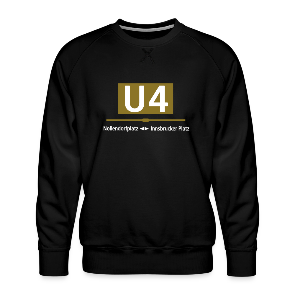 U4 - Männer Premium Sweatshirt - Schwarz