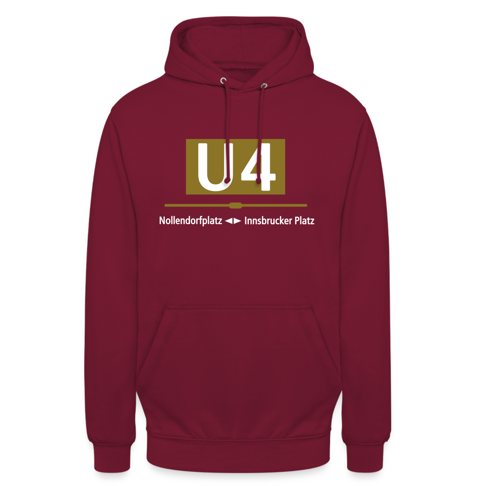 U4 - Unisex Hoodie - Bordeaux