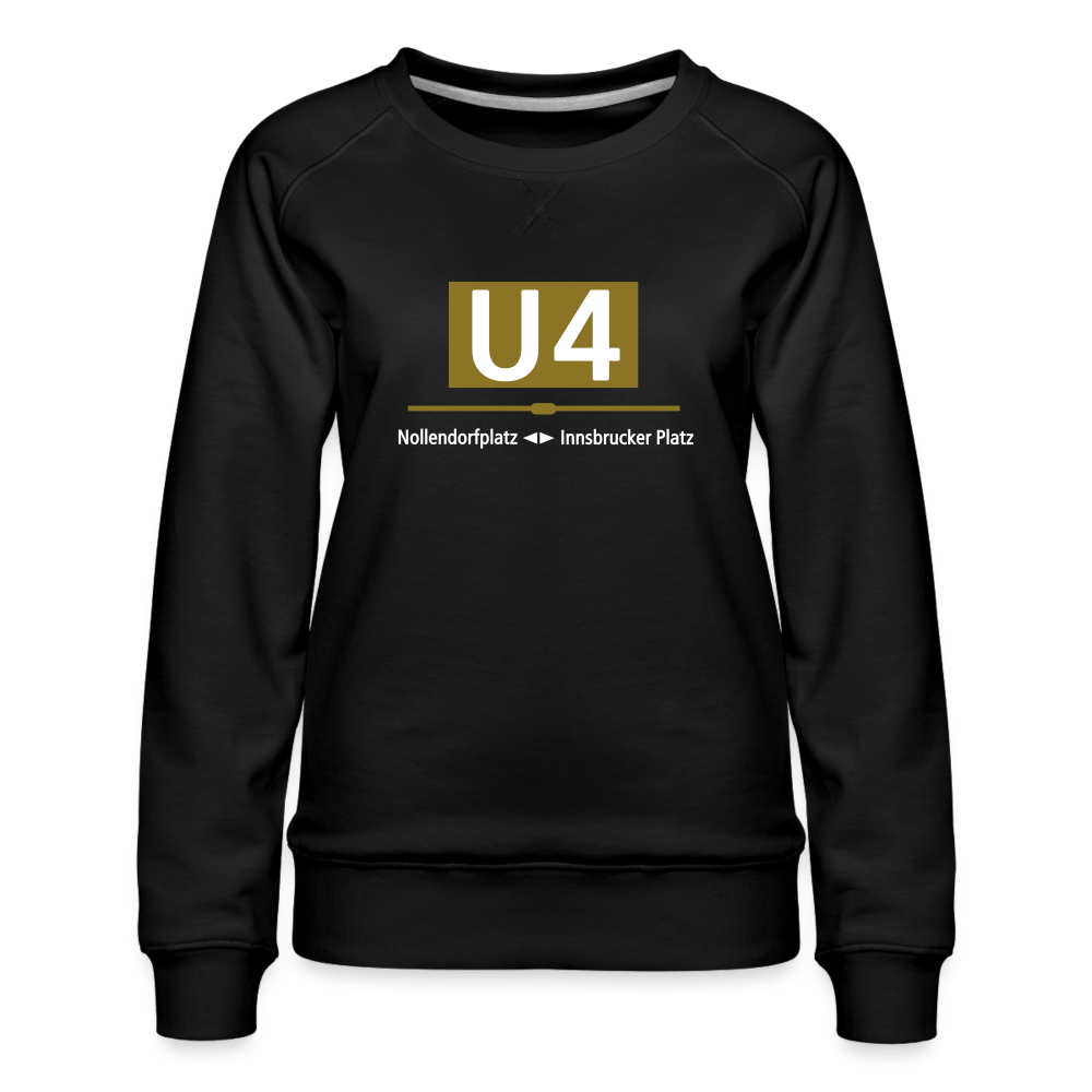 U4 - Frauen Premium Sweatshirt - Schwarz