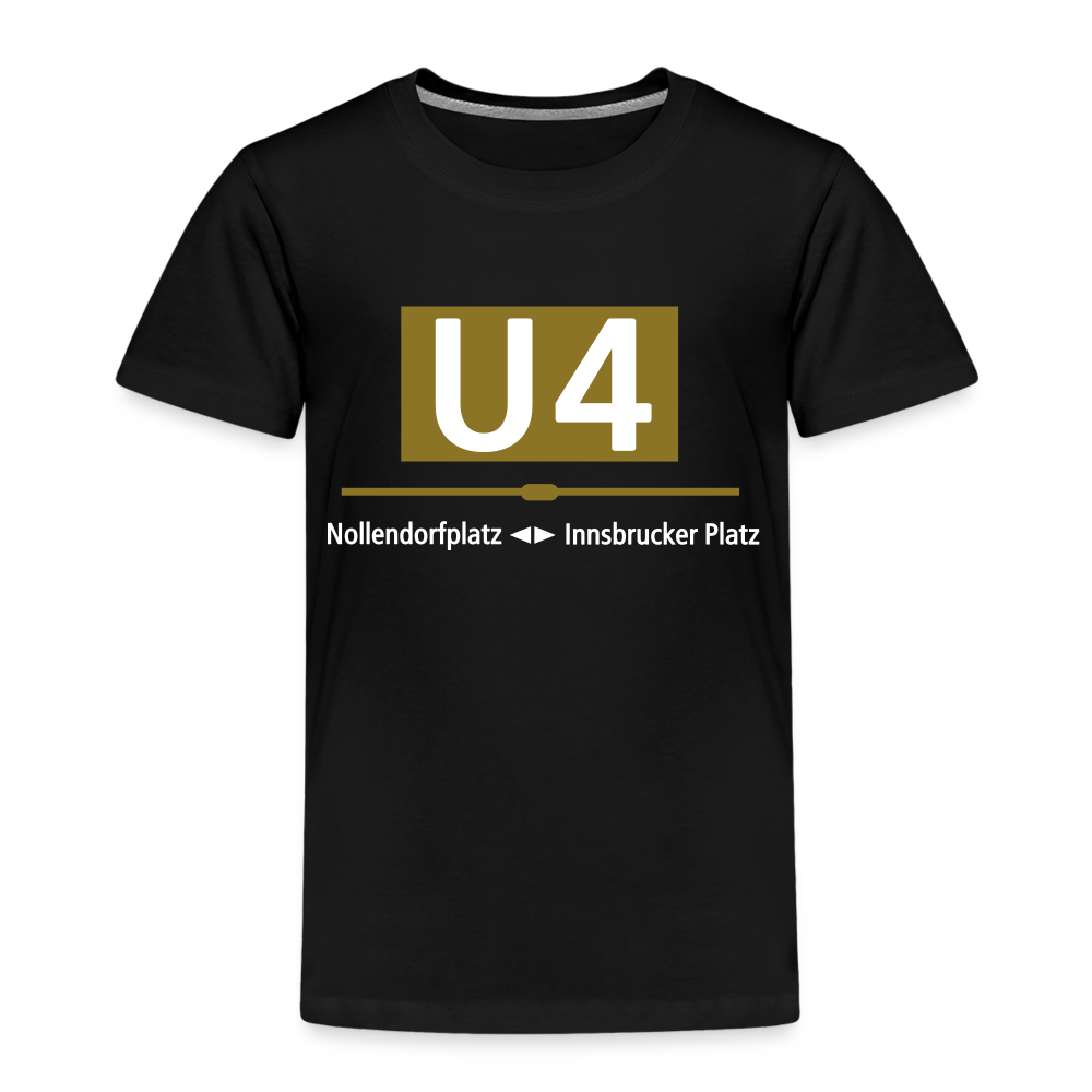 U4 - Kinder Premium T-Shirt - Schwarz