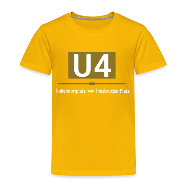 U4 - Kinder Premium T-Shirt - Sonnengelb
