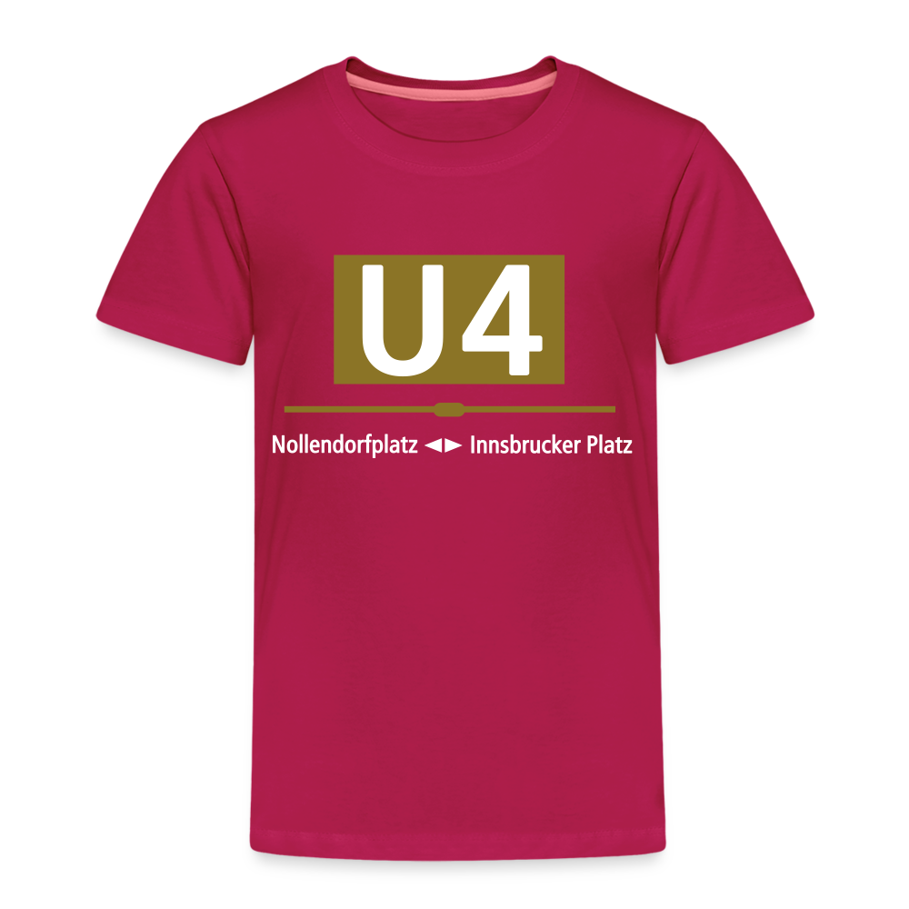 U4 - Kinder Premium T-Shirt - dunkles Pink
