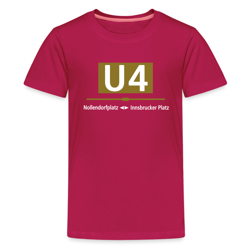 U4 - Teenager Premium T-Shirt - dunkles Pink