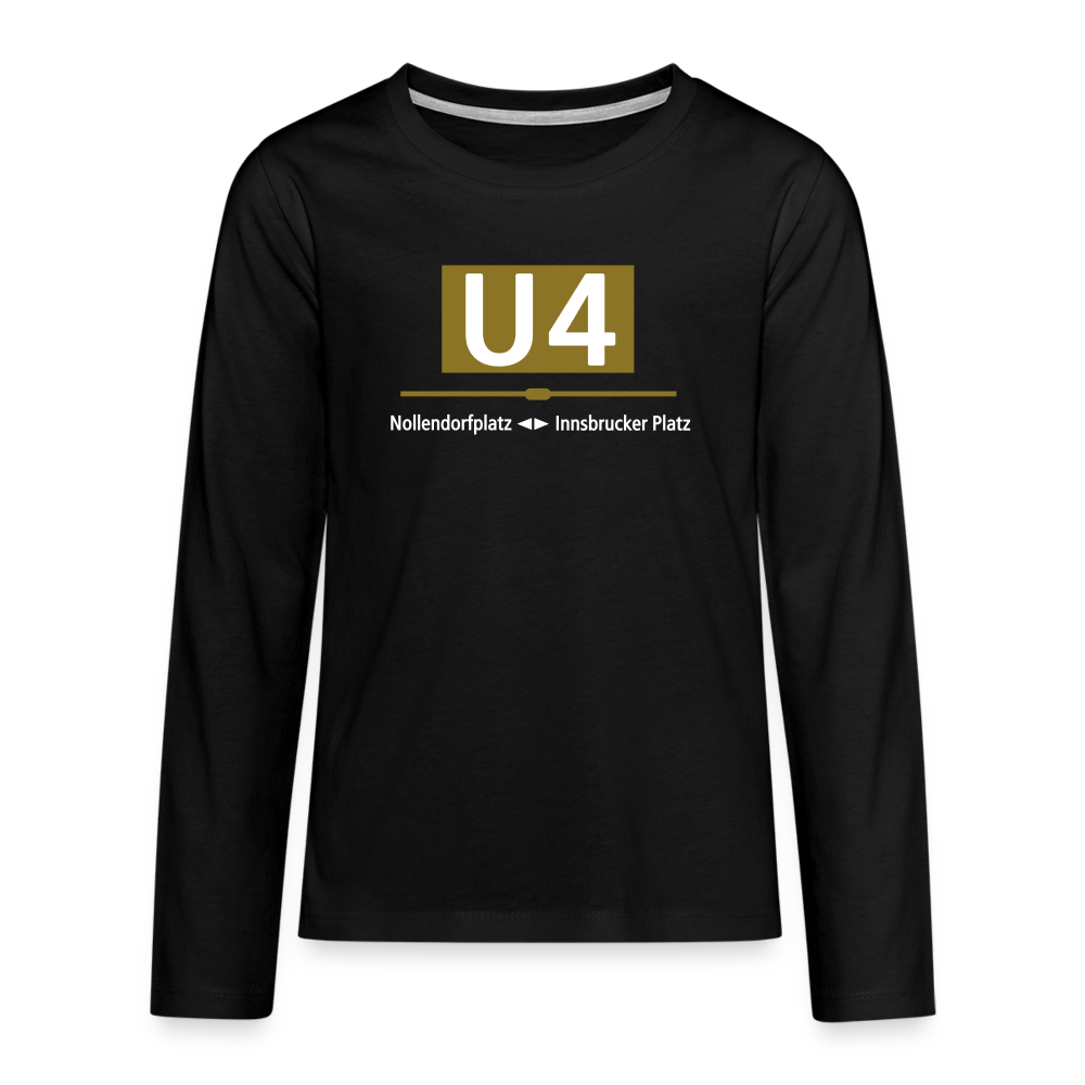 U4 - Teenager Langarmshirt - Schwarz