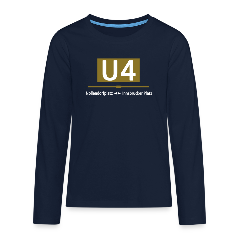 U4 - Teenager Langarmshirt - Navy