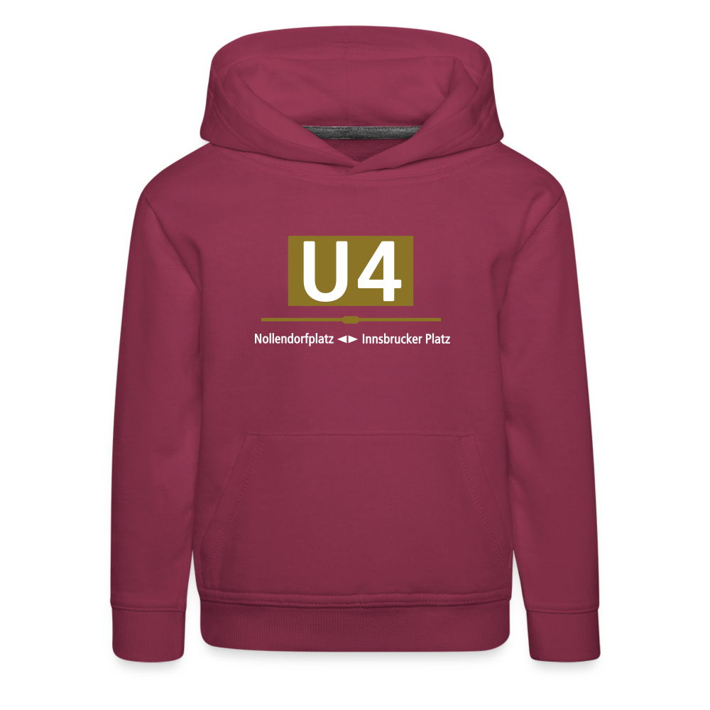 U4 - Kinder Premium Hoodie - Bordeaux