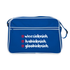 weesicknich, habicknich, gloobicknich - Retro Tasche - Blau/Weiß