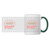 Nur'n kleenet Bisschen Drama - Tasse zweifarbig - Weiß/Dunkelgrün