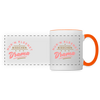 Nur'n kleenet Bisschen Drama - Tasse zweifarbig - Weiß/Orange