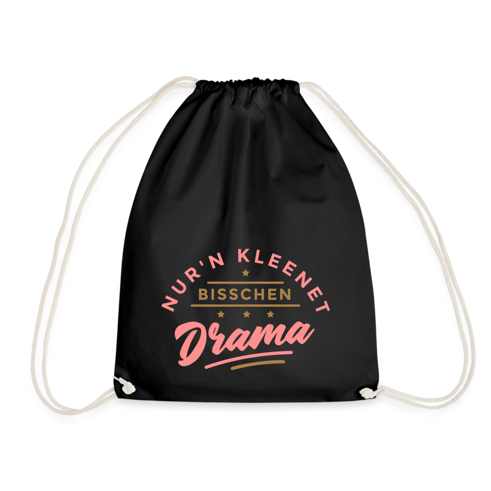 Nur'n kleenet Bisschen Drama - Turnbeutel - Schwarz
