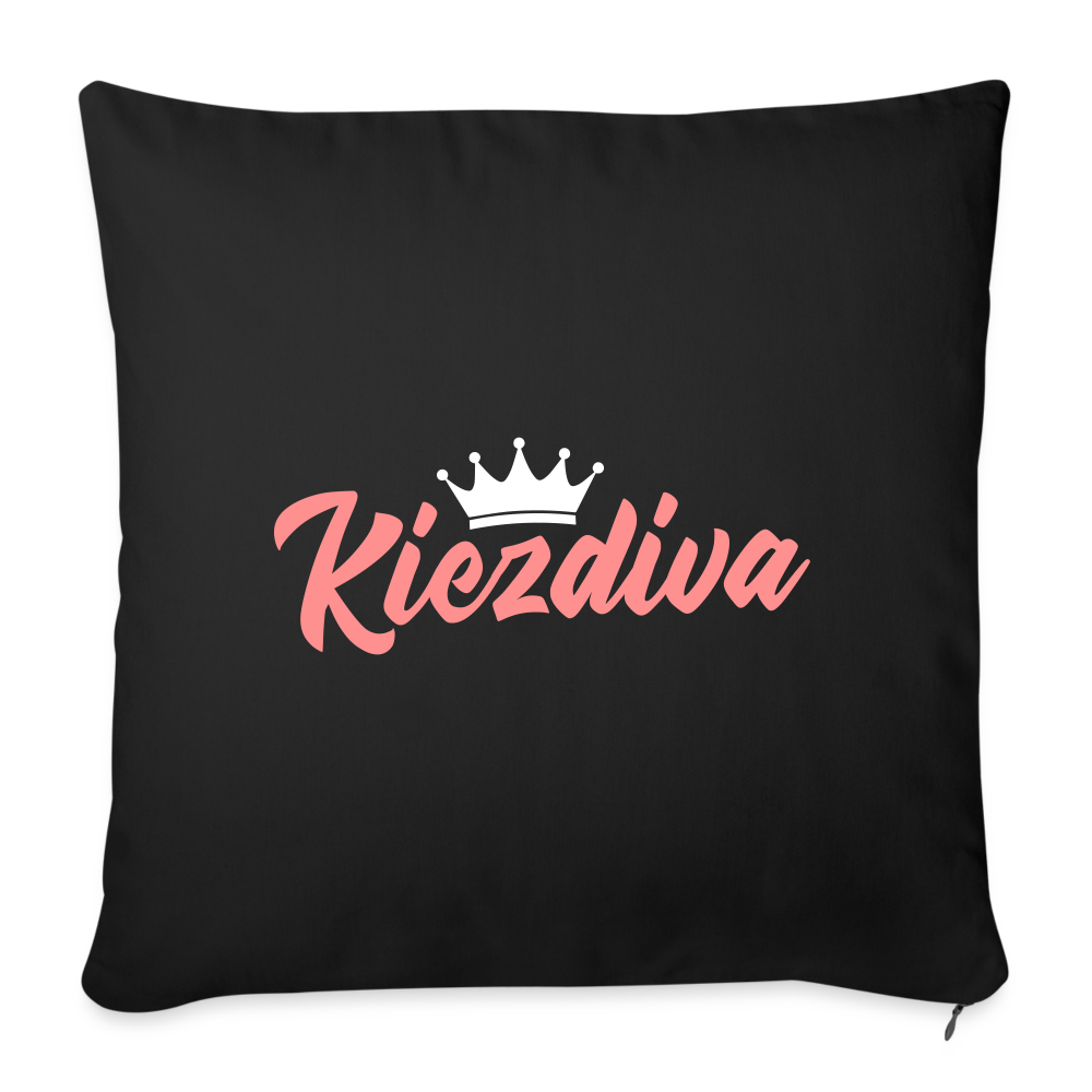 Kiezdiva - Sofakissen mit Füllung (45 x 45 cm) - Schwarz