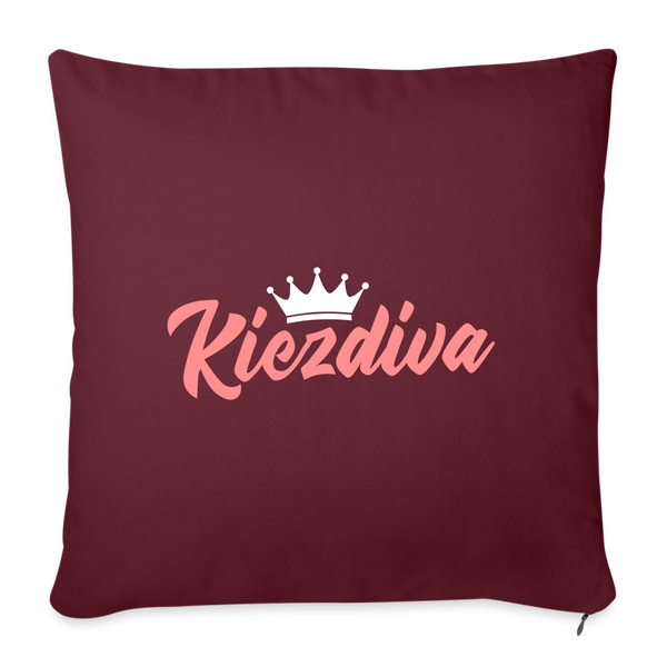 Kiezdiva - Sofakissen mit Füllung (45 x 45 cm) - Burgunderrot